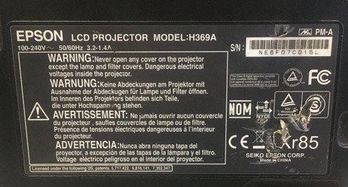Projetor Epson S10+ Bom Estado - Lâmpada Nova - Somos Loja