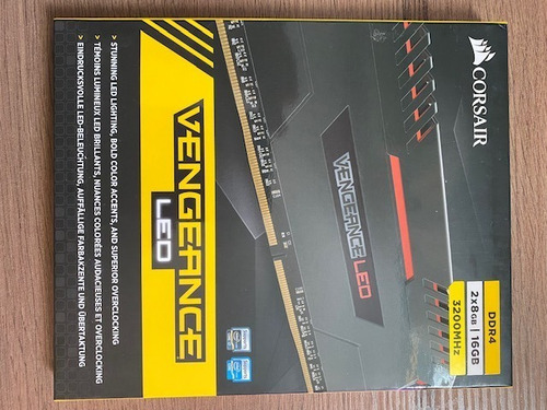 Imagem 1 de 6 de Memória Corsair Vegeance 2x8gb Ddr 3200mhz