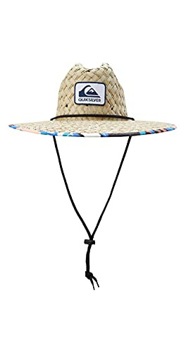 Quiksilver Sombrero De Paja Para Sol De Playa De Ala Ancha O