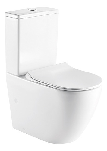 Wc Sanitario Kubo 2141a Asiento Plano Descarga Rimless