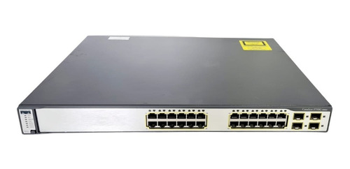 Switch Cisco 3750g Ws-c3750g-24ts 24 Portas Gigabit + 4 Sfp (Recondicionado)