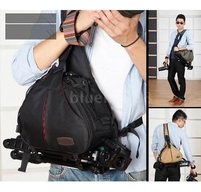 Caden Dslr Cámara Bolsa Caso Messenger Bandolera Para Nikon