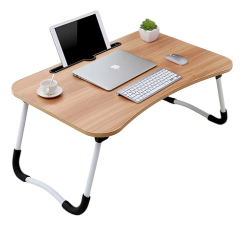 Mesa Láptop Plegable Escritorio Portátil Posavasos Soporte