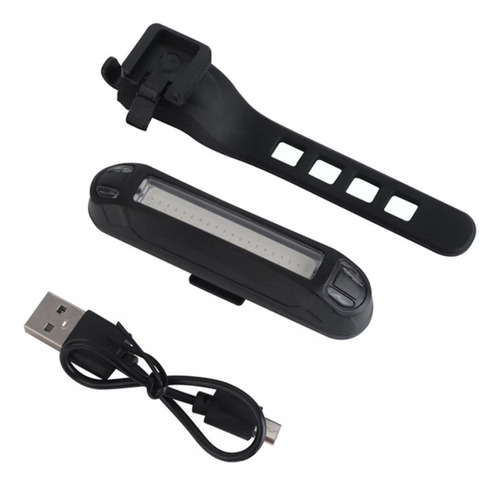Luz Trasera De Bicicleta Led Lampara Bicolor Recargable Usb