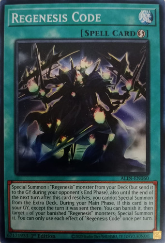 Yugioh! Regenesis Code Alin-en060 1st E Super R