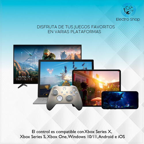 Control joystick inalámbrico Microsoft Xbox Wireless Controller Series X|S lunar shift