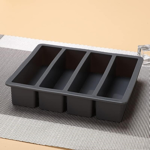 Molde Rectangular De Silicona Para Cubitos De Hielo Y Helado