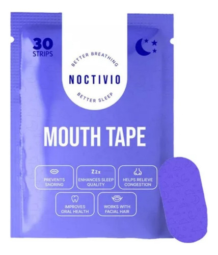 1 Paquete De Cinta Bucal Noctivo Para Apnea Del Sueño, 30 Un