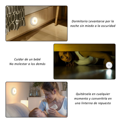 Luces De Emergencia Sensor De Movimiento Recargables 6 Pieza