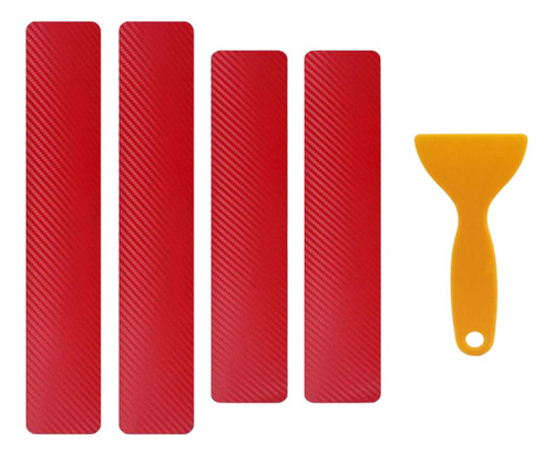 Kit De Protector De Umbral De 4 Piezas, Pegatinas Rojo
