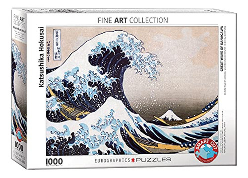 Rompecabezas Eurographics Great Wave Kanagawa De Hokusai, 10