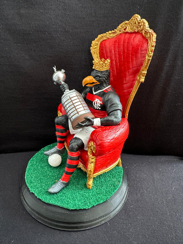Mascote Flamengo Rei Trono 20cm