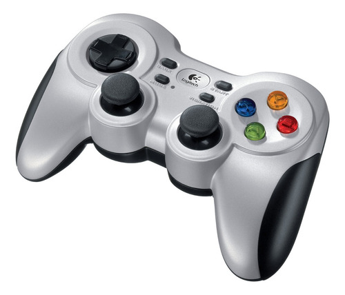 Gamepad Joystick Wireless Logitech F710 Color Plata/Negro