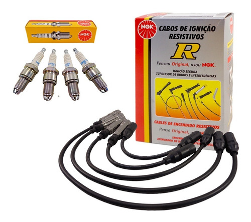 Kit Cables+bujias Ngk Vw Gol Saveiro 1997-2008 1.6