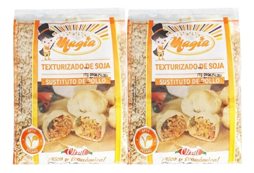 Soja Texturizada Sustituto Carnico Sabor Pollo Orali 250g X2