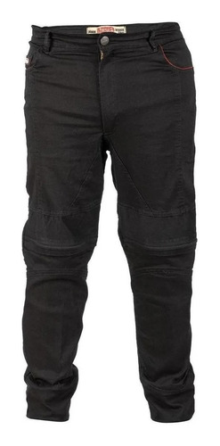 Pantalón Para Moto Jeans Elastizado Y Protecc/ Alter Delisio