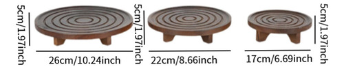 3x Soporte De Plantas De Madera Soporte De Bote De Flores