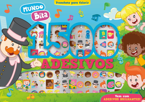 Mundo Bita Prancheta para Colorir com 1500 Adesivos, de () On Line a. Editora IBC - Instituto Brasileiro de Cultura Ltda, capa mole em português, 2022