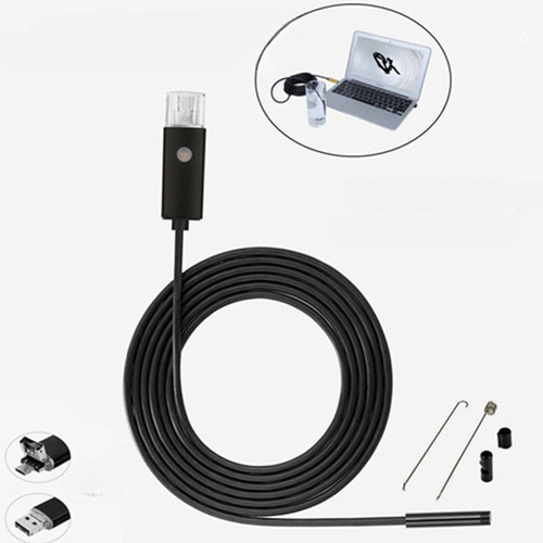 10m 2 En 1 Endoscopio Usb Hd 720p Impermeable Cámara De Alam