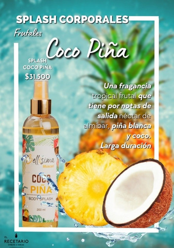 Body Splash Coco Piña 200ml De Múscari