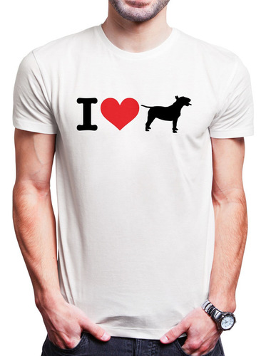 Polo Varon I Love My Bullterrier (d0987 Boleto.store)