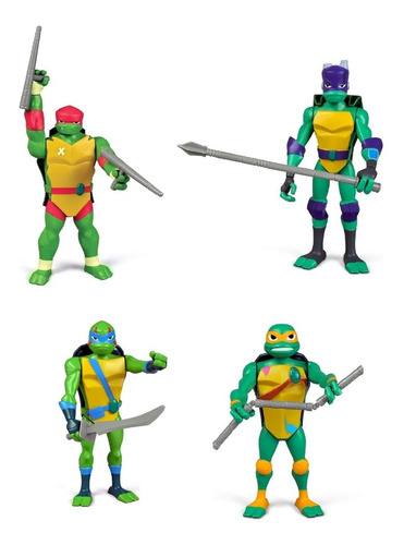 Tortugas Ninja Coleccion De 4 Tortugas Originales Nuevas