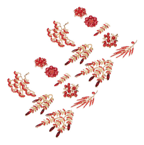 Colgantes De Aleación Con Botones En Forma De Flor, 16 Unida