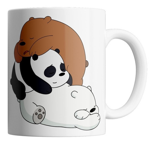 Tazón - Taza De Cerámica - Osos Escandalosos Dormidos