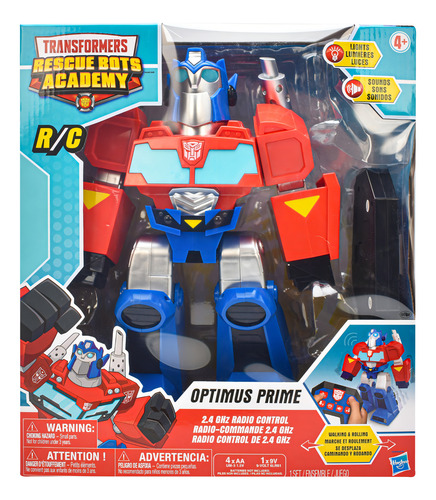 Transformers Rescue Bots Optimus Prime Radio Control Hasbro Color Rojo, Azul