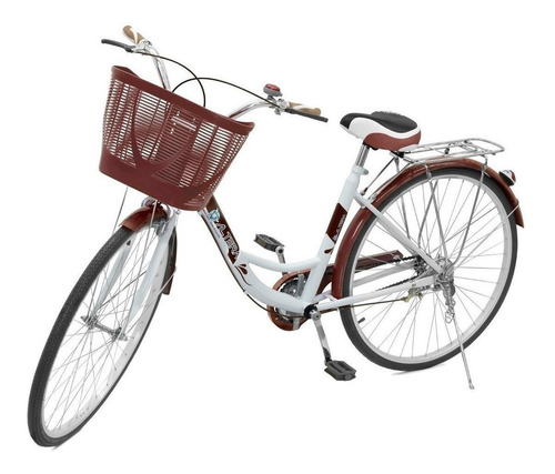 Imagen 2 de 4 de Bicicleta urbana Altera BA RBIKE-002 2019 R26 M 1v freno caliper color café con pie de apoyo