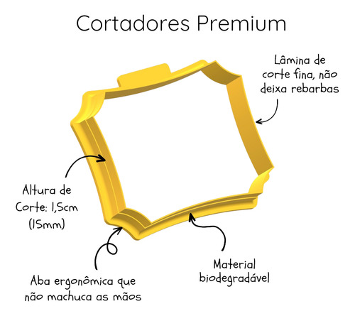 Cortador Para Biscoito Animais Abelha Mel Afogando Pote