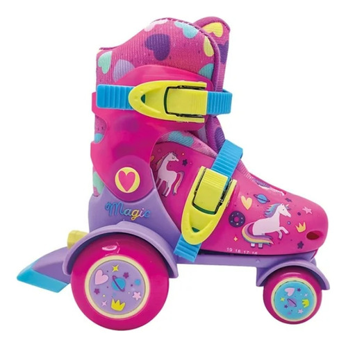 Patines Entrenadores Para Niña Originales - Talla Ajustable Ajustable 16-19 Rosa