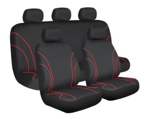 Cubre Asiento Polyester Negro Autostyle