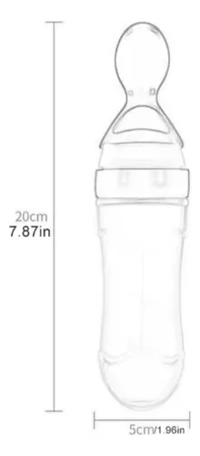 Biberon Con Cuchara En Silicona Para Bebes
