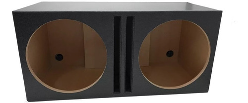 Caja Acústica Doble Subwoofer 15 Slot Mdf Cuerina