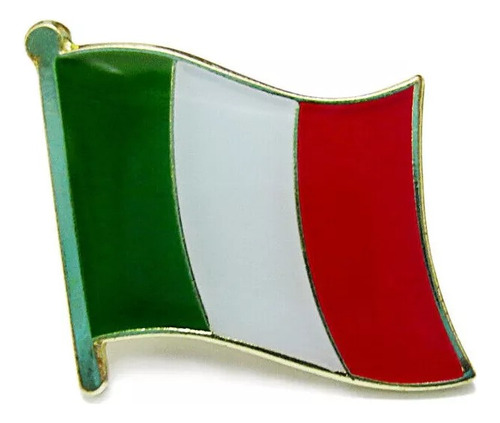 Pin Metalico Broche Bandera Italia Pasaporte Viajero Europa