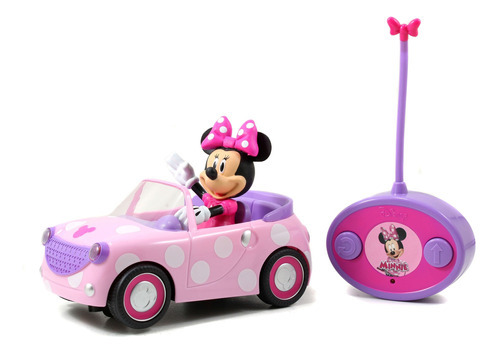 Carro Minnie Mouse Roadster A Control Remoto Operador Por Color Rosa