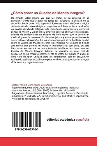 Libro : Como Crear Un Cuadro De Mando Integral? Asegure Su