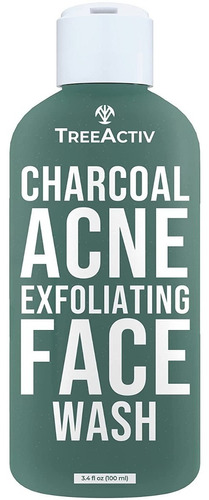 Treeactiv Limpiador Facial Exfoliante Para Acné De Carbón