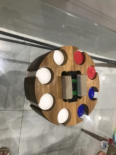 Set De Póker Con Base Giratoria (Usado)