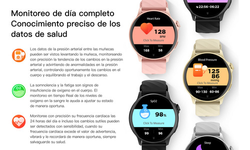 Reloj Inteligente Mujer Hombre Bluetooth Llamada Smartwatch