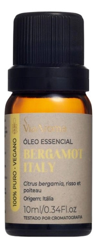 Óleo Essencial Via Aroma Bergamot Italy 10ml