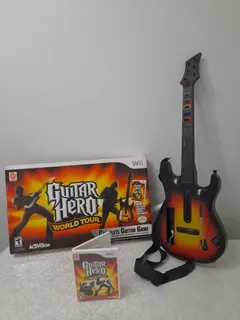 Guitar Hero World Tour Set Completo Guitarra Juego Wii Pc