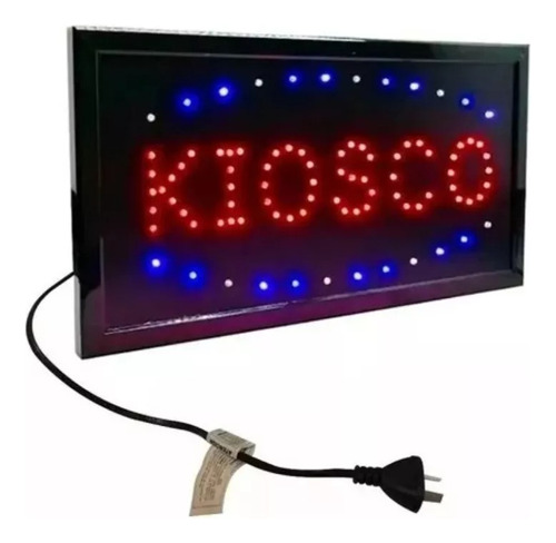 Cartel Kiosco Led Luminoso Luces Directo 220v 48x25cm