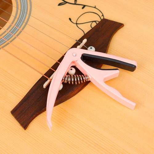 Guitarra Capo Cambio Rápido Accesorios De Guitarra Rosado