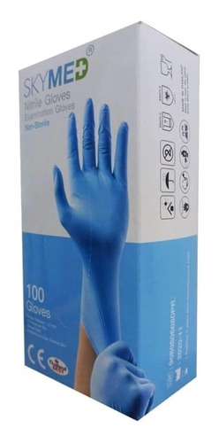 Guantes De Nitrilo Azul Talla M Y Talla L Caja 100u 