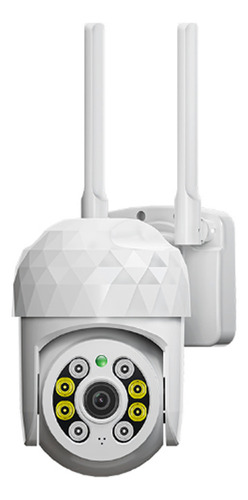 Cámara De Seguridad Ip 1080p 360 Grados Exterior Wifi Blanco