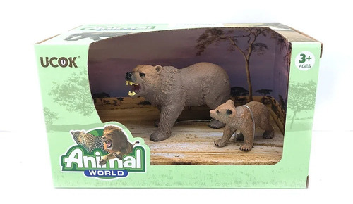 Playset Figuras Animal World Oso Marron (11154)