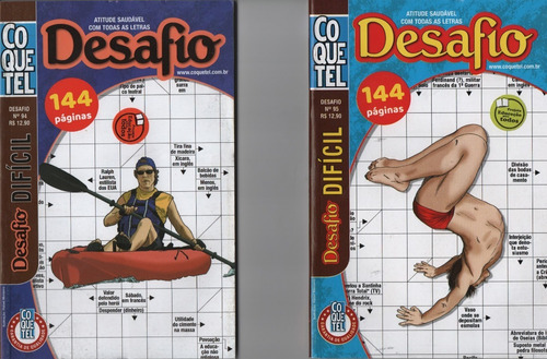 Kit Palavras Cruzadas Desafio Difícil Duplo Coquetel