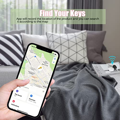 1pack White. Key Finder With Global Find My Network (...